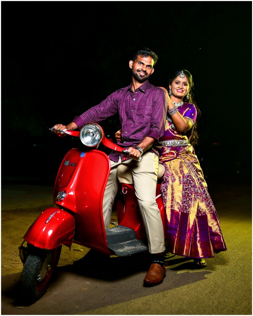 Retro Scooter Couple Shoot - Chandru Capture Photography